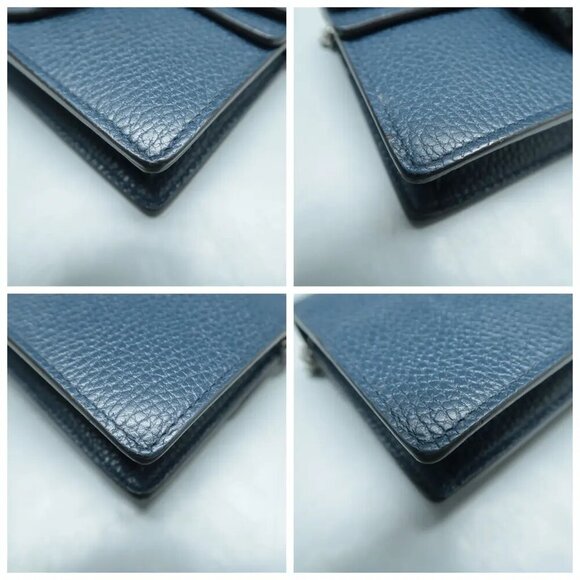 100% Authentic GUCCI Dionysus Super Mini Blue Shoulder Bag 778-11424 - Picture 6 of 12